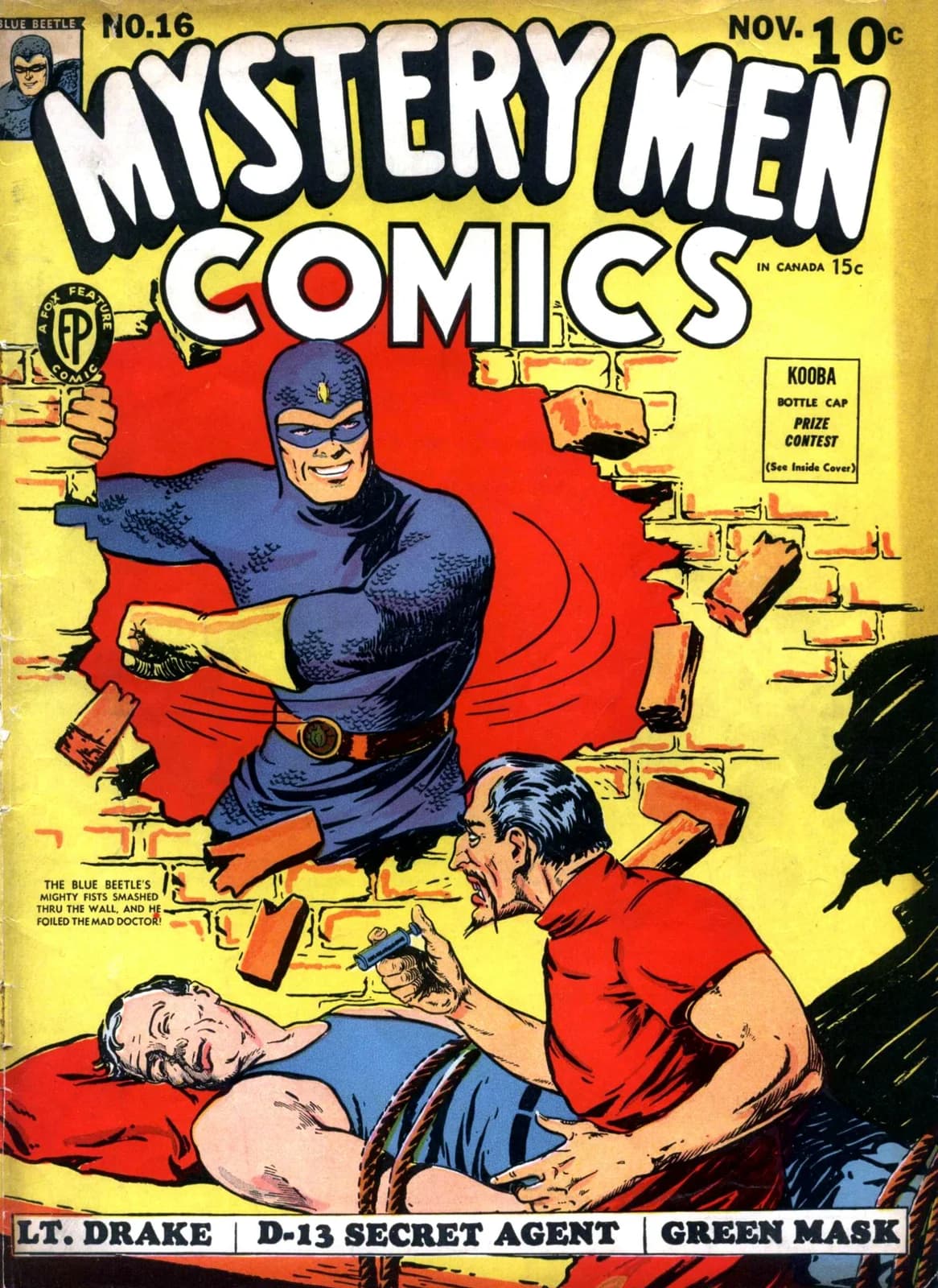 Сквозь стену, Golden Age Comics